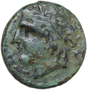 obverse: Syracuse. AE 22 mm, c. 287-278 BC. Struck under Hiketas