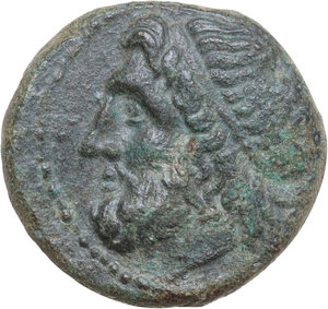 obverse: Syracuse.  Hieron II (274-215 BC).. AE 19.5 mm