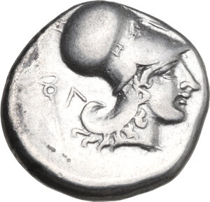 reverse: Akarnania, Leukas. AR Stater, c. 350-320 BC