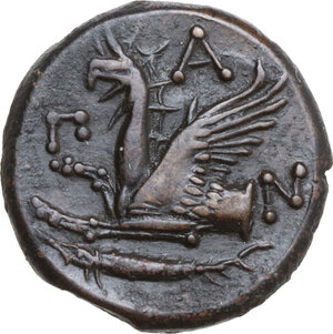 reverse: Cimmerian Bosporos, Pantikapaion. AE 21 mm, c. 310-304/3 BC