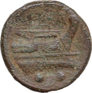 reverse: Anonymous semilibral series.. AE Sextans, Campanian mint (Capua/Cales), 217-216 BC