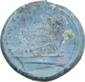 reverse: Anonymous semilibral series.. AE Semuncia, Campanian mint (Capua/Cales), 217-216 BC