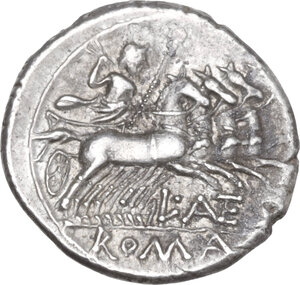 reverse: L. Antestius Gragulus.. AR Denarius, 136 BC