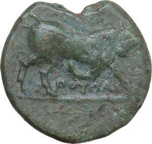 obverse: Northern Apulia, Arpi. AE 23 mm. c. 275-250 BC