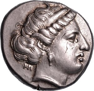 obverse: LUCANIA - METAPONTO. Nomos, anni 400-340 a.C.