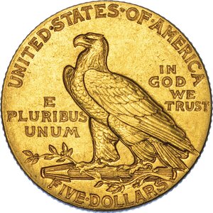 reverse: USA. REPUBLIC. 5 Dollars 