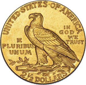 reverse: USA. REPUBLIC. 2,5 Dollars 