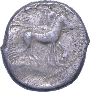 obverse: SICILIA - GELA. Tetradracma, prima del 405 a.C.