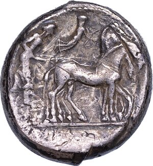 obverse: SICILIA - SIRACUSA. Tetradracma, 485-478 a.C.