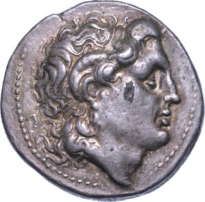 obverse: REGNO DI TRACIA. LISIMACO, 323-281 a.C. Tetradracma.