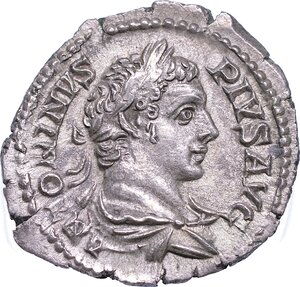 obverse: CARACALLA, 198-217. Denario, anno 206.