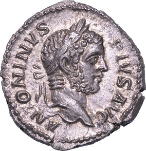 obverse: CARACALLA, 198-217. Denario, anno 210. Roma.