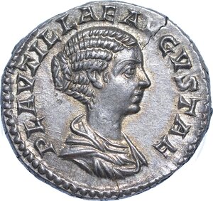 obverse: PLAUTILLA (moglie di Caracalla), 202-205. Denario.