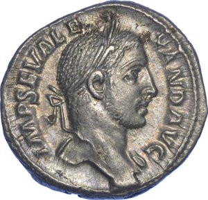 obverse: ALESSANDRO SEVERO, 222-235. Denario. Roma.