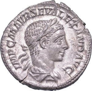 obverse: ALESSANDRO SEVERO, 222-235. Denario, anno 222.