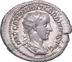 obverse: GORDIANO III, 238-244. Antoniniano, anno 238-239. Roma.