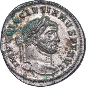 obverse: DIOCLEZIANO, 284-305. Follis, anni 296-297. Ticinum.