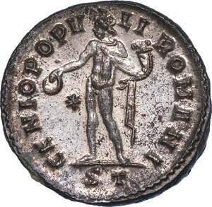 reverse: DIOCLEZIANO, 284-305. Follis, anni 296-297. Ticinum.