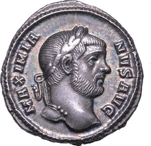 obverse: MASSIMIANO ERCULEO, 286-305. Argenteo, anno 294. Siscia.