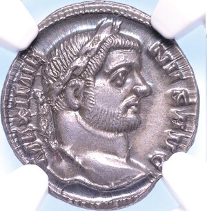 obverse: MASSIMIANO ERCULEO, 286-305. Argenteo, anno 294. Roma.