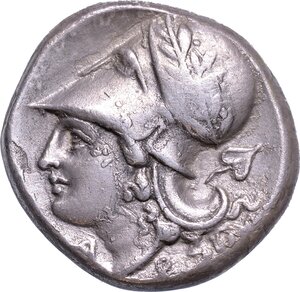 obverse: CORINZIA - CORINTO. Statere, 345-307 a.C.