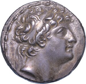 obverse: REGNO DI SIRIA. ANTIOCO VIII EPIFANE, 121-96 a.C. Tetradracma, anni 121-113 a.C. Antiochia sull Oronte.