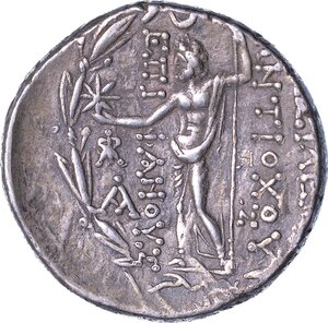 reverse: REGNO DI SIRIA. ANTIOCO VIII EPIFANE, 121-96 a.C. Tetradracma, anni 121-113 a.C. Antiochia sull Oronte.