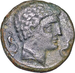 obverse: IBERIA - CELTIBERI. Asse, anni 120-20 a.C. Segeda.