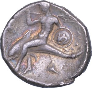 reverse: CALABRIA - TARANTO. Nomos, 315-302 a.C.