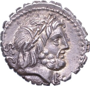 obverse: ANTONIA. Q. Antonius Balbus, anni 83-82 a.C. Denario serrato.