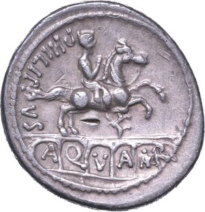 reverse: MARCIA. L. Marcius Philippus, 56 a.C. Denario.