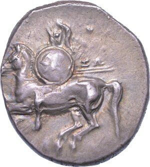 obverse: CALABRIA - TARANTO. Nomos, anni 280-272 a.C.