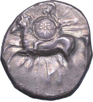 obverse: CALABRIA - TARANTO. Nomos, 280-272 a.C.