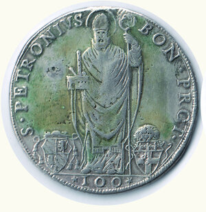 obverse: BOLOGNA - Pio VI (1775-1779) - Da 100 Bolognini 1777 -  An III.