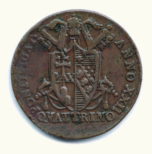 obverse: BOLOGNA - Pio VII (1800-1823) - Quattrino 1822.