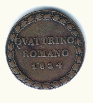 reverse: BOLOGNA - Leone XII (1823-1829) - Quattrino 1825 - MIR 3070/1.