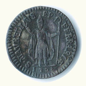 reverse: FERRARA - Clemente XI (1700-1721) - Muraiola da 2 Baiocchi - MIR 2367/1.