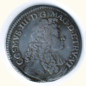 obverse: FIRENZE - Cosimo III - Testone 1677 - II serie - Appiccagnolo asportato.