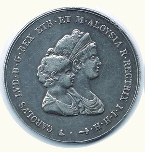 obverse: FIRENZE - Carlo Ludovico - Reggenza - Dena 1807.