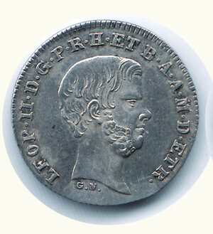 obverse: FIRENZE - Leopoldo II - 1/2 Paolo 1857.