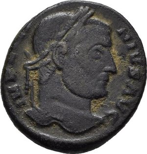 obverse: LICINIO I (308-324). Arles. Nummus. AE (2,93 g). D/ IMP LICI-NIVS AVG, testa laureata a destra. R/ D N LICINI AVGVSTI, VOT . XX in corona d alloro, in esergo SA. RIC VII 229. BB. nr.reg. 589/24