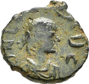 obverse: LEONE I (457-474). Costantinopoli?. AE4. AE (1,14 g). D/ D N LEONOC, busto diademato, drappeggiato e corazzato a destra; R/ leone in corona d alloro. RIC X 674. BB nr.reg.592/24