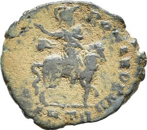 reverse: ARCADIO I (383-408). Antiochia. Maiorina o AE2. AE (4,25). D/ D N ARCADIVS P F AVG, busto diademato, drappeggiato e corazzato a destra; R/ GLORIA ROMANORVM, Arcadio, in abiti militari su cavallo a destra; in esergo ANTB. RIC IX 69d. qBB. nr.reg.592/24