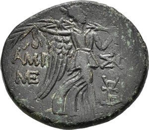 reverse: PONTO. circa 95-85 a.C. Amisos. AE (9,88). D/ Egida; R/ Vittoria incedente a destra, regge corona e ramo di palma, AMI-ΣOY. HGC 7, 242. mBB. nr.reg.593/24