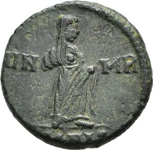 reverse: DIVO COSTANTINO I (337-340). Nicomedia. Nummus. 337.340 circa. AE (1,54 g). D/ DV CONSTANTI-NVS PT AVGG, testa velata a destra; R/ VN-MR, Costantino, togato; in esergo SMNA•. RIC VIII 4. BB. .nr.reg.593/24