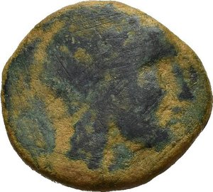 obverse: PERGAMO. FILETERO (282-263 a.C.) Bronzo. AE (2,16 g). D/ testa elmata di Atena a destra; R/ ΦΙΛΕΤΑΙΡΟΥ serpente attorcigliato a destra. SNG Parigi 1658-1660. MB. nr.reg.593/24