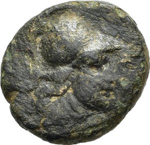 obverse: PANFILIA. SIDE. Bronzo. Circa 205-100 a.C. AE (3,57 g). D/ testa di Atena elmata destra; R/ Nike in volo. BMC 64. BB. nr.reg.593/24