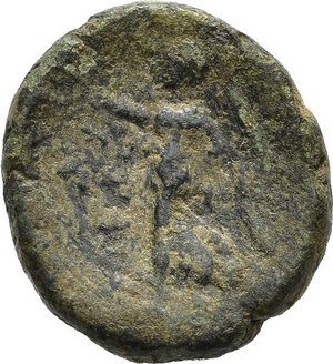 reverse: PANFILIA. SIDE. Bronzo. Circa 205-100 a.C. AE (3,57 g). D/ testa di Atena elmata destra; R/ Nike in volo. BMC 64. BB. nr.reg.593/24