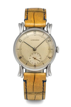 obverse: # LONGINES Classique.  Movimento n. 7393938 con calibro 12.68Z a carica manuale. Referenza 23573. Cassa in acciaio con diametro da 34mm. Dial argenté con indici a numeri arabi alternati. Anse 