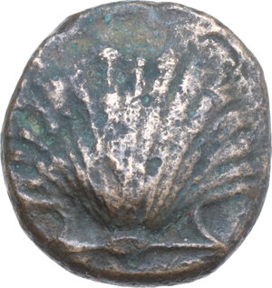 obverse: Southern Apulia, Tarentum. AE 13 mm, 275-200 BC